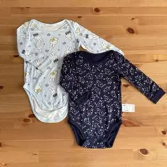 ユニクロ 長袖 ボディスーツ 2枚セット