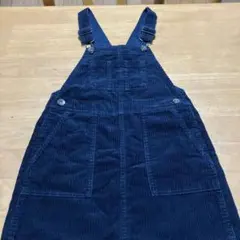 UNIQLO ネイビー コーデュロイ ジャンバースカート 120