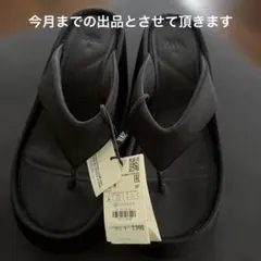 ZARA 厚底トングサンダル ブラック 36のサムネイル