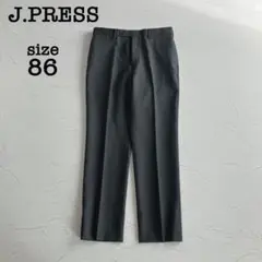 【極美品】J.プレス キューバビーチ ウール100 スラックス グレー 86cm