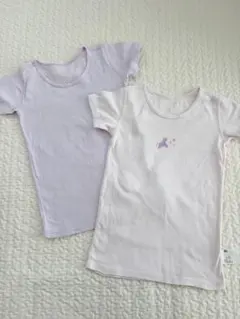 【美品】UNIQLO ユニコーン柄半袖肌着2枚セット