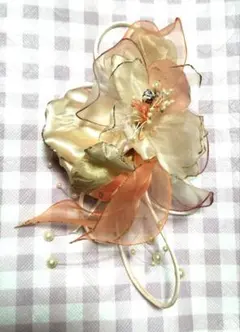 エレガント 花 ブローチ コサージュ 結婚式 入学式 入園式にも