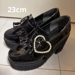 DeaMyLOVE 夢展望 エナメルローファー ハートビジュー 厚底　地雷系のサムネイル