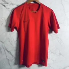 NIKE ナイキ ドライフィット 半袖Tシャツ S 赤 総柄バックプリント