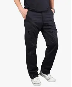 ストレートカーゴパンツ 黒