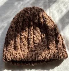 shuca ブラウン ニット帽