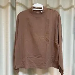 UNIQLO U ブラウン ハイネック 長袖 L