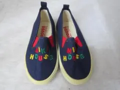 MIKI HOUSE　スリッポンシューズ　紺/赤　13.0EE㎝　ok2105E