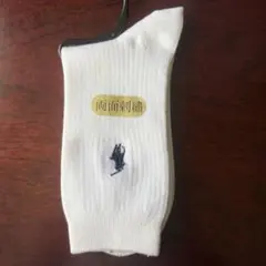 ラルフローレン　ソックス 両面刺繍 ホワイト