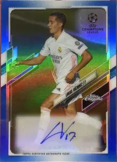 topps chrome レアルマドリード ルーカスバスケス 直接サインカード