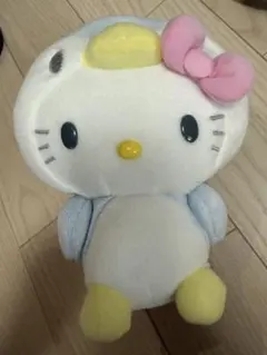 レア 当時物 ハローキティ まんまる ぬいぐるみ LL 特大 ブルー