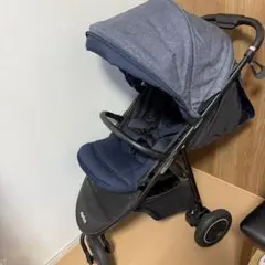 Aprica スムーヴ バギー ベビーカー グレー デニム 赤ちゃん 出産準備