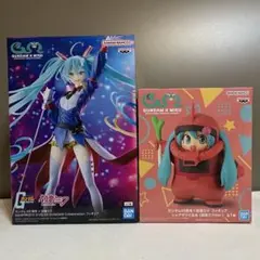 初音ミク×ガンダム コラボ プライズフィギュア2種セット