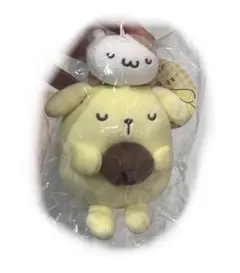 ポムポムプリンすやすやマスコット　ぬいぐるみ　キーチェーン　マフィン　サンリオ