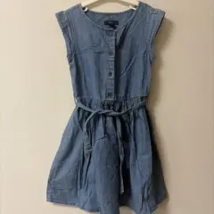GAP デニムワンピース　130 ノースリ