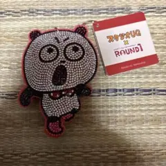 【未使用】ごきげんぱんだ　スタジオUG×ROUND1 ラインストーンマスコット