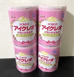 Glico アイクレオ バランスミルク 800g x 4缶セットD４８