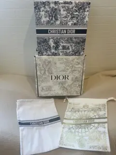dior ギフトボックス ノベルティ　巾着 メゾンクリスチャンディオール