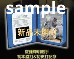 阪神タイガース 佐藤輝明選手 初本塁打&初安打記念 直筆サインフォト