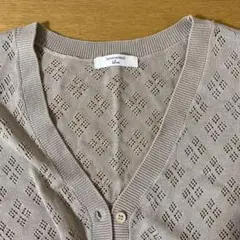 カーディガン　Samansa Mos2 blue フリーサイズ