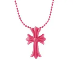 ネックレス 十字架 クロス レッド 赤 ラバー ユニセックス クロムハーツ