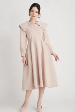 CELFORD　襟付きホールガーメントワンピース 長袖　春物　36