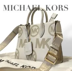 美品　マイケルコース　ハンドバッグ　ショルダーバッグ　MKシグネチャー　総柄