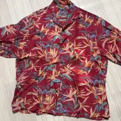 パタロハ　80s 極楽鳥花　レーヨン　アロハのサムネイル