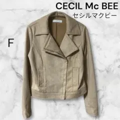 CECI Mc BEE ベージュ ライダースジャケット F
