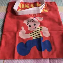 ①【新品未使用品】オサムグッズキャラクター トートバッグ 赤