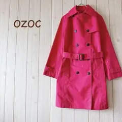 ＊OZOCオゾック＊ トレンチコート スプリングコート 38 ショッキングピンク