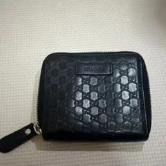 GUCCI 財布 シマ レザー