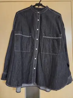 ☆超美品☆ Hunch デニムオーバーシャツ　　　WLN4895-07 ブラックのサムネイル
