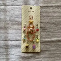 【ディズニー】　くまのプーさんクリスマスチャーム付ストラップセット