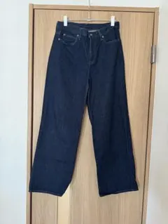 UNIQLO ユニクロ　ワイドストレートデニムパンツ28(71㎝)