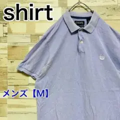 YA62【US輸入】CHAPS　半袖ポロシャツ【メンズM】薄紫