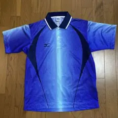 ミズノ ウェア ポロシャツ メンズ S ブルー