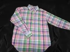 Ralph Lauren ラルフローレン　チェック柄 長袖シャツ S(8)　美品