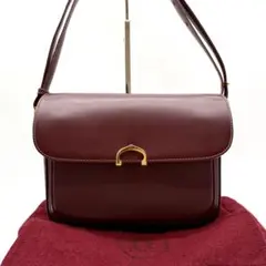 【極美品】 カルティエ ショルダーバッグ フラップ Cホック 保存袋 2way