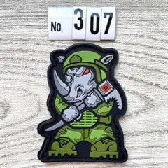 サイ ミリタリー 【307】PVCワッペン ベルクロ付