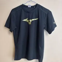 Mizuno 黒 Tシャツ ゴールドロゴ サイズ150