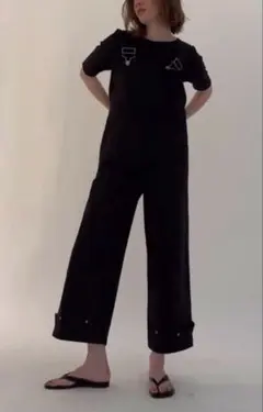 willfully サスペンダー オールインワン ブラックのサムネイル