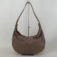 A11✨美品✨ボルボネーゼ うずら柄 PVC×レザー ショルダーバッグ