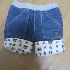 DOUBLE_B デニムショートパンツ 80サイズ