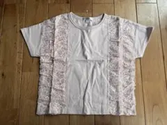 新品 キャサリンコテージ 女の子 半袖Tシャツ レース ピンク 110センチ