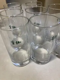 雲海　透明ガラスコップ 8個セット