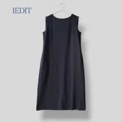 ＊IEDIT イディット＊ LTサイズ ワンピース ノースリーブ ロング丈