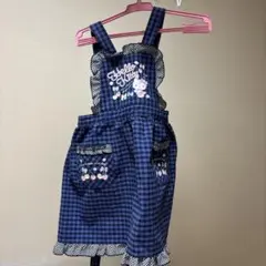 Hello Kitty チェック柄エプロン　110cm