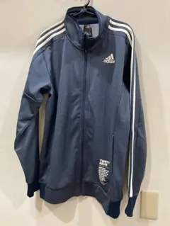 adidas TWNTY 4SVN デニム風ダークブルー ジャージジャケット