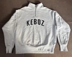 Keboz ハーフジップ トレーナー XL グレー